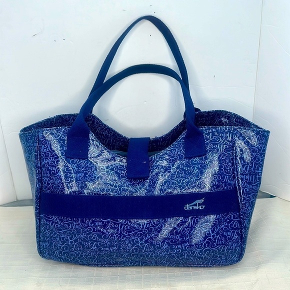 BLUE DANSKO LARGE TOTE BAG - Picture 1 of 8